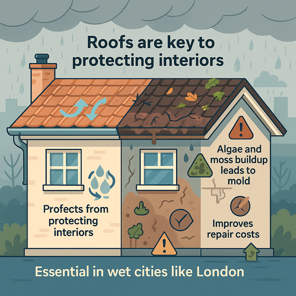 You are currently viewing Why Regular Roof Cleaning is Essential for London Homes?