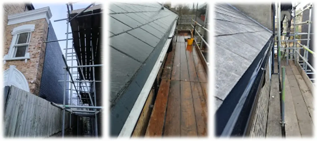 Safe access for gutter repair on properties where ladder access is not suitable.